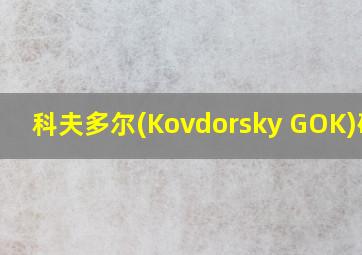 科夫多尔(Kovdorsky GOK)矿山